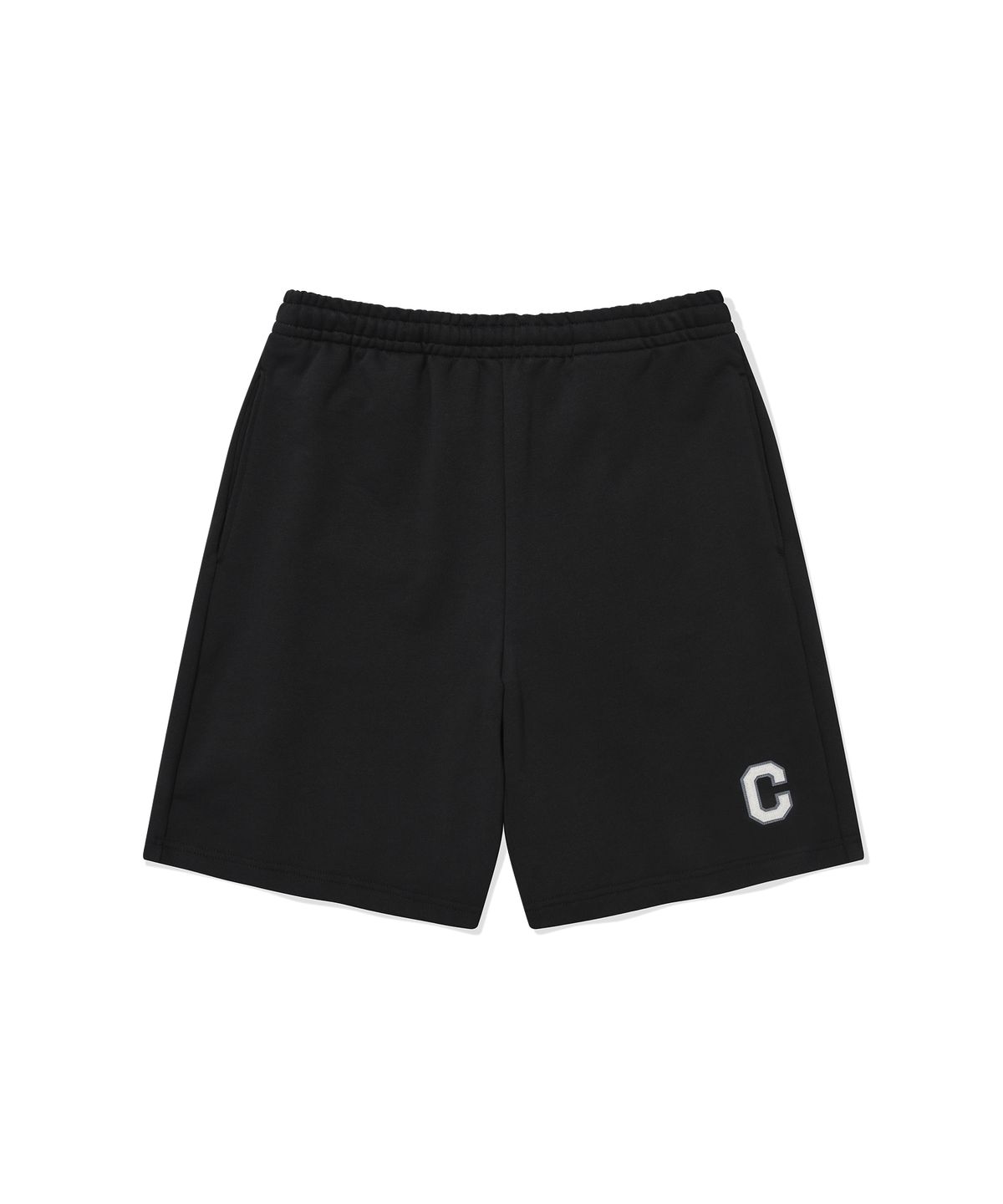 커버낫(COVERNAT) 레귤러 C 로고 스웻 쇼츠 Black