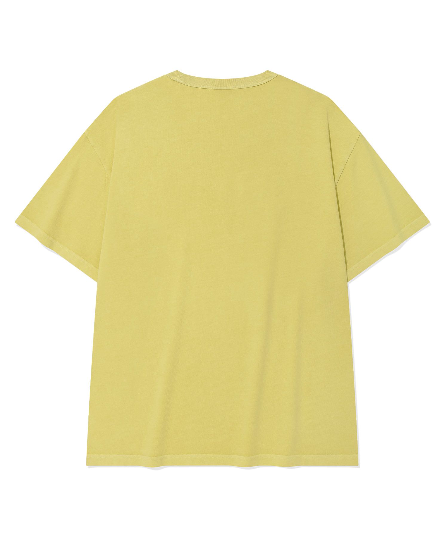 MUSINSA | COVERNAT Neon Logo Dying T-Shirt Lime