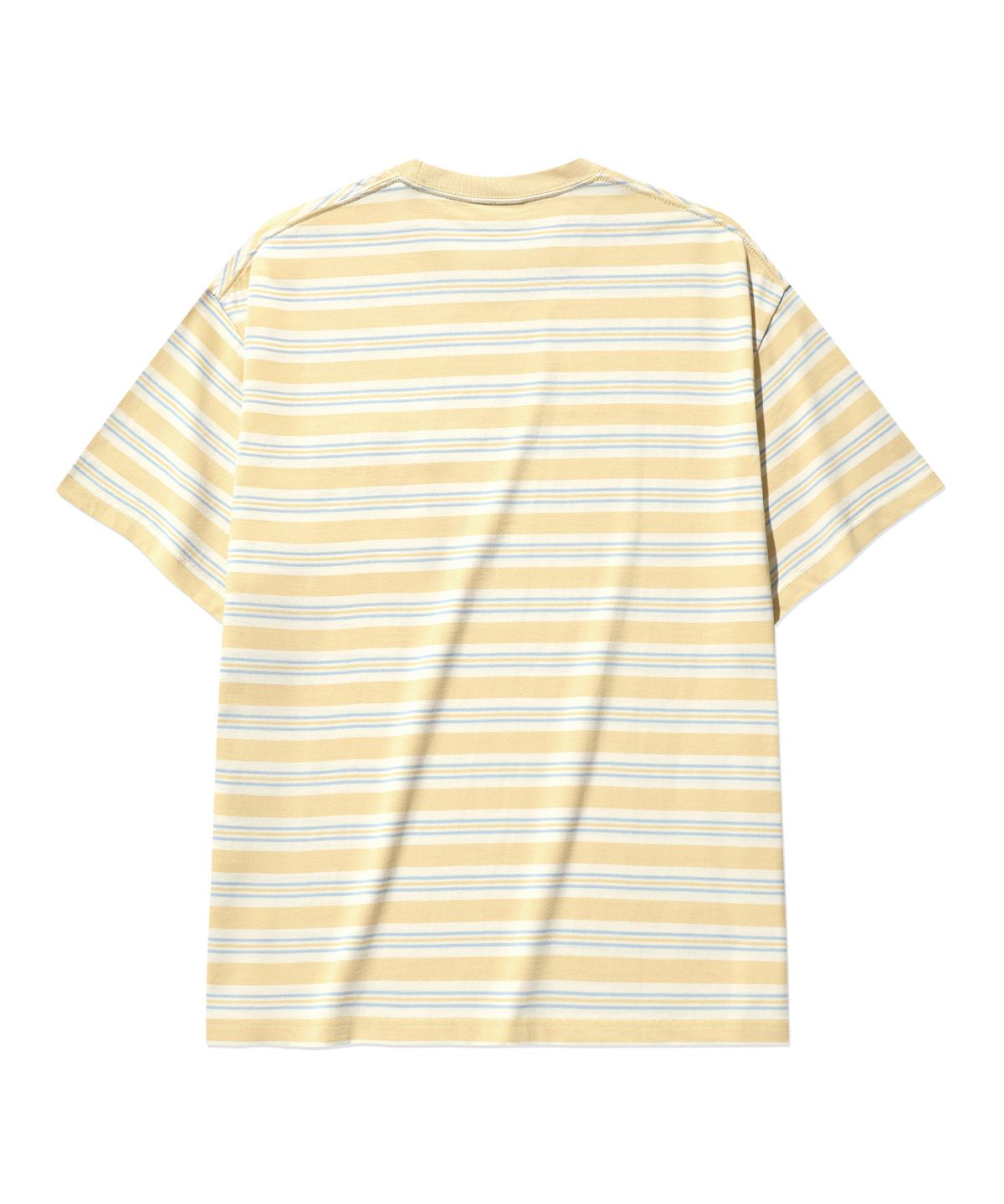 커버낫(COVERNAT) 멀티 스트라이프 티셔츠 Yellow