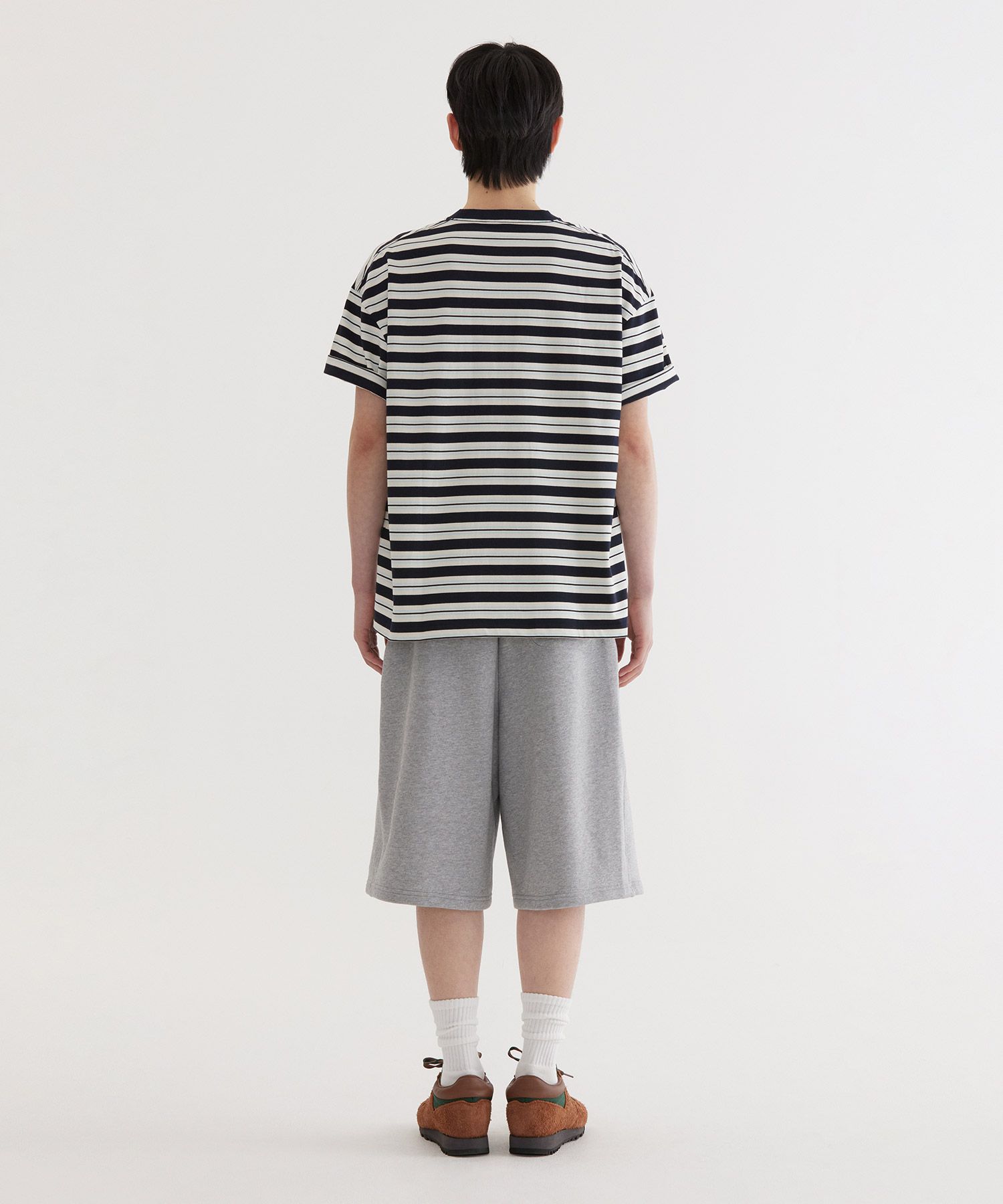 COVERNAT ♥ Multi Stripe T-Shirt/追跡付 MUSINSA公式 | COVERNAT Multi Stripe T-Shirt Dark Navy