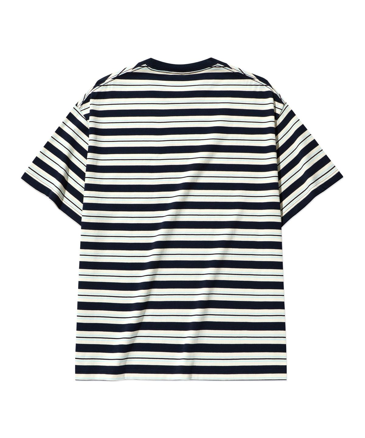 커버낫(COVERNAT) 멀티 스트라이프 티셔츠 Dark Navy