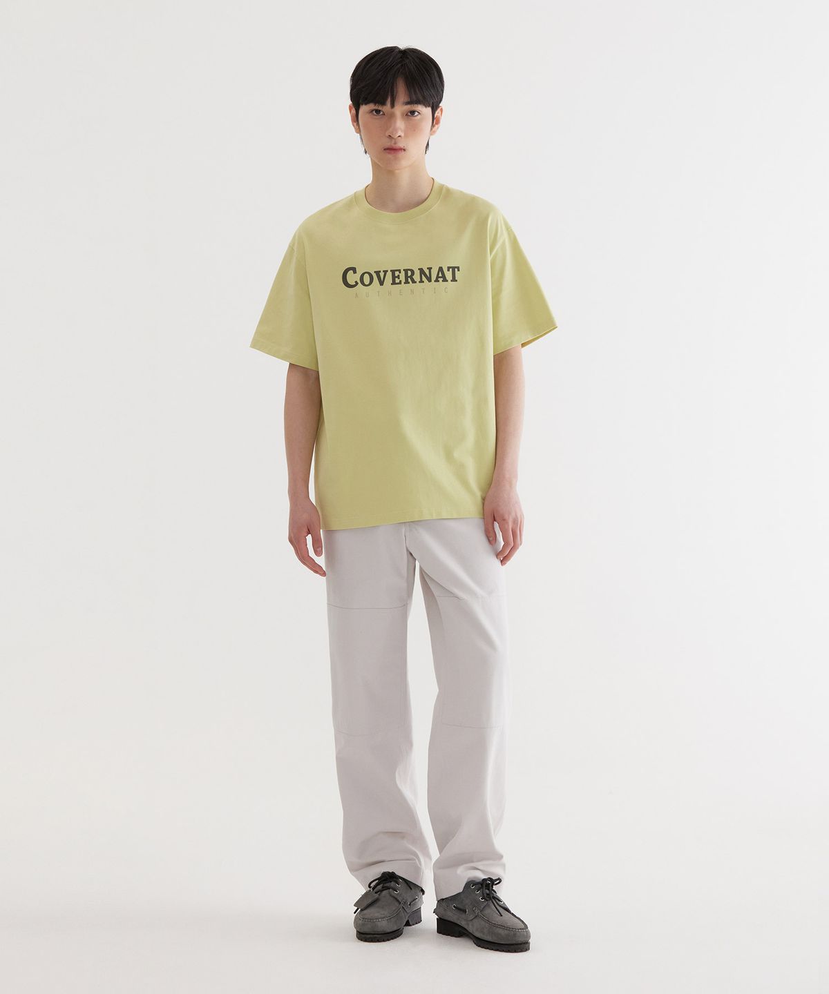 커버낫(COVERNAT) 센터 어센틱 티셔츠 Lime