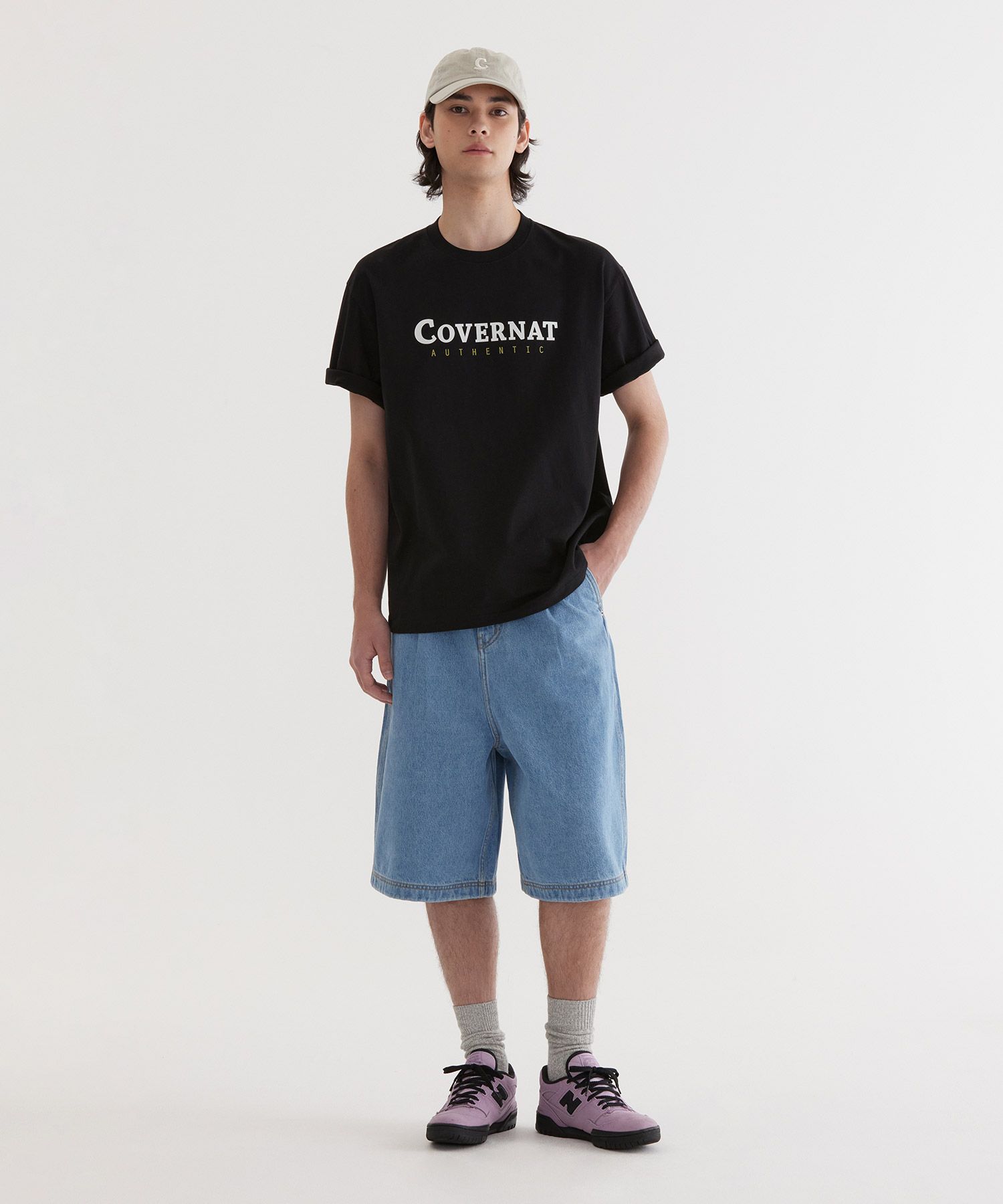 Tシャツ・カットソー COVERNAT Center Authentic T-Shirt Black MUSINSA公式 | COVERNAT Center Authentic T-Shirt Black