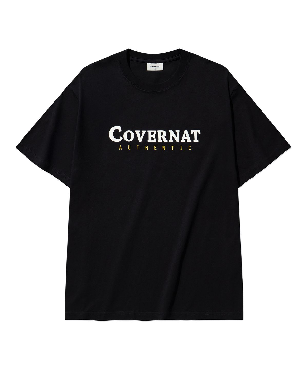커버낫(COVERNAT) 센터 어센틱 티셔츠 Black