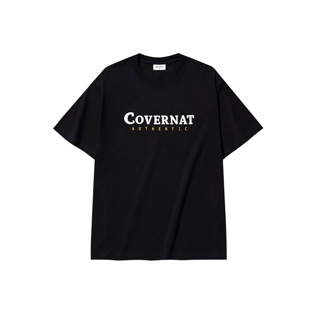 커버낫(COVERNAT) 센터 어센틱 티셔츠 Black