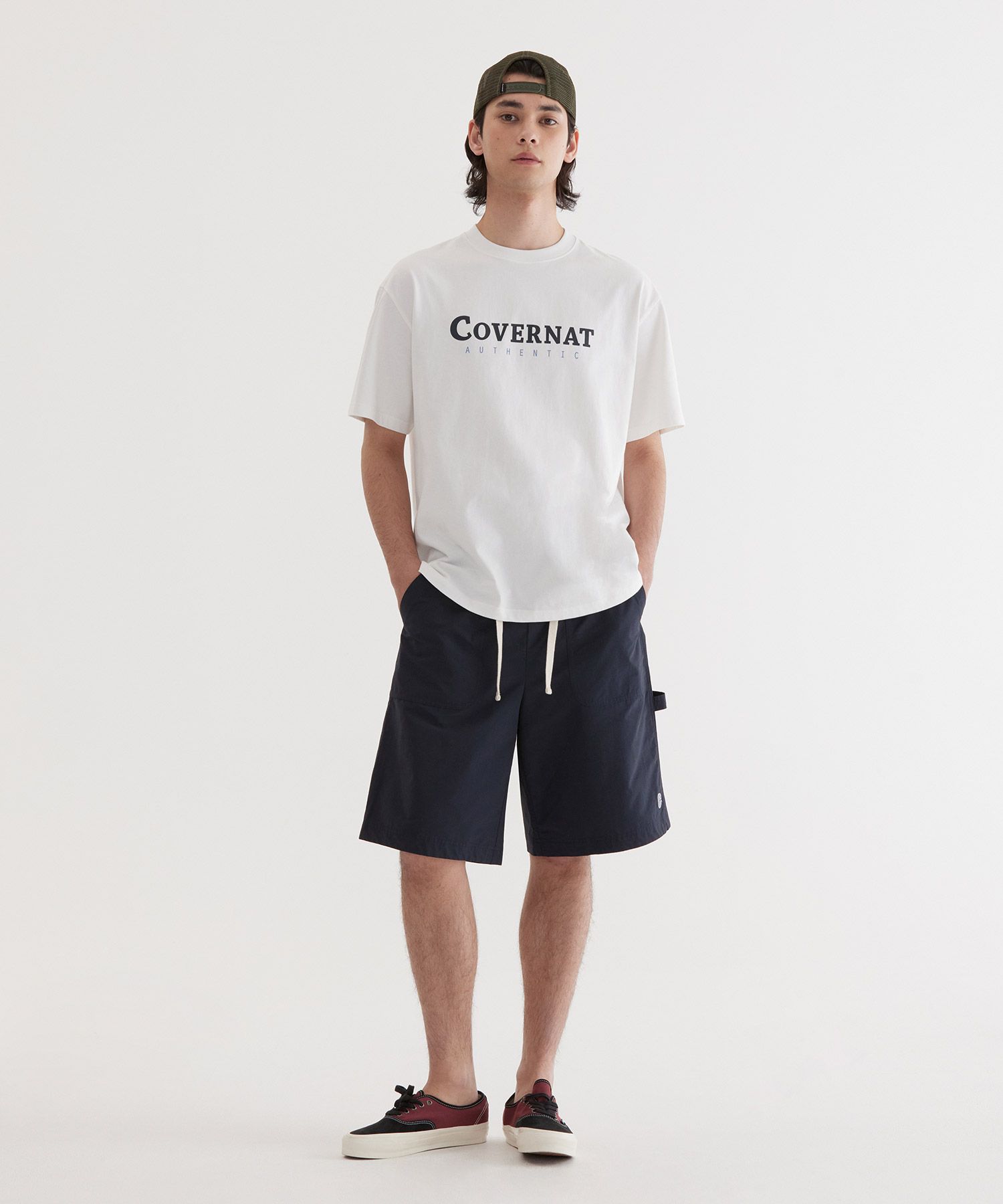 ★23SS★【COVERNAT】★Grocery Smile T-Shir.t★関税込★ Simply Sage Market S.W.Smiley Keep Smiling Happy Face