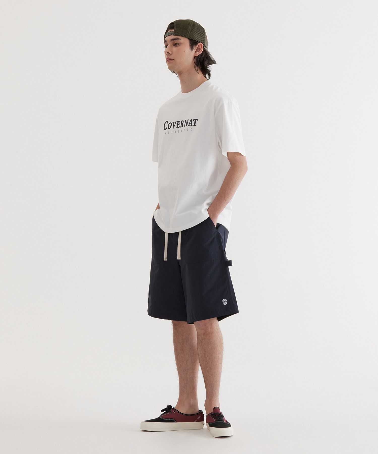 MUSINSA | COVERNAT Center Authentic T-Shirt White