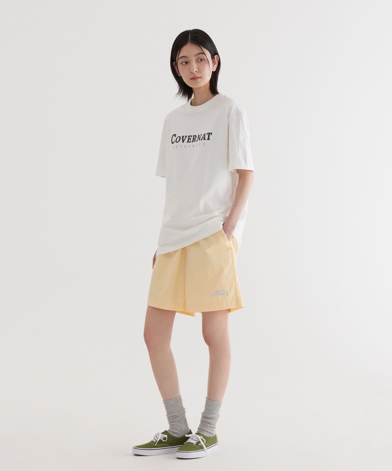 【COVERNAT】CENTER AUTHENTIC T-SHIRT Covernat - [Worn by Choo Young-woo] Center Authentic T-shirt