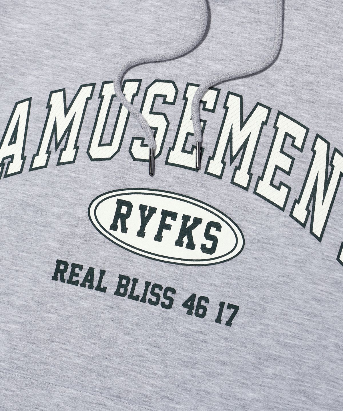레이피커스(RAYFIKERS) 어뮤즈먼트 반팔 후디 MELANGE GREY (MP7TU427-097)