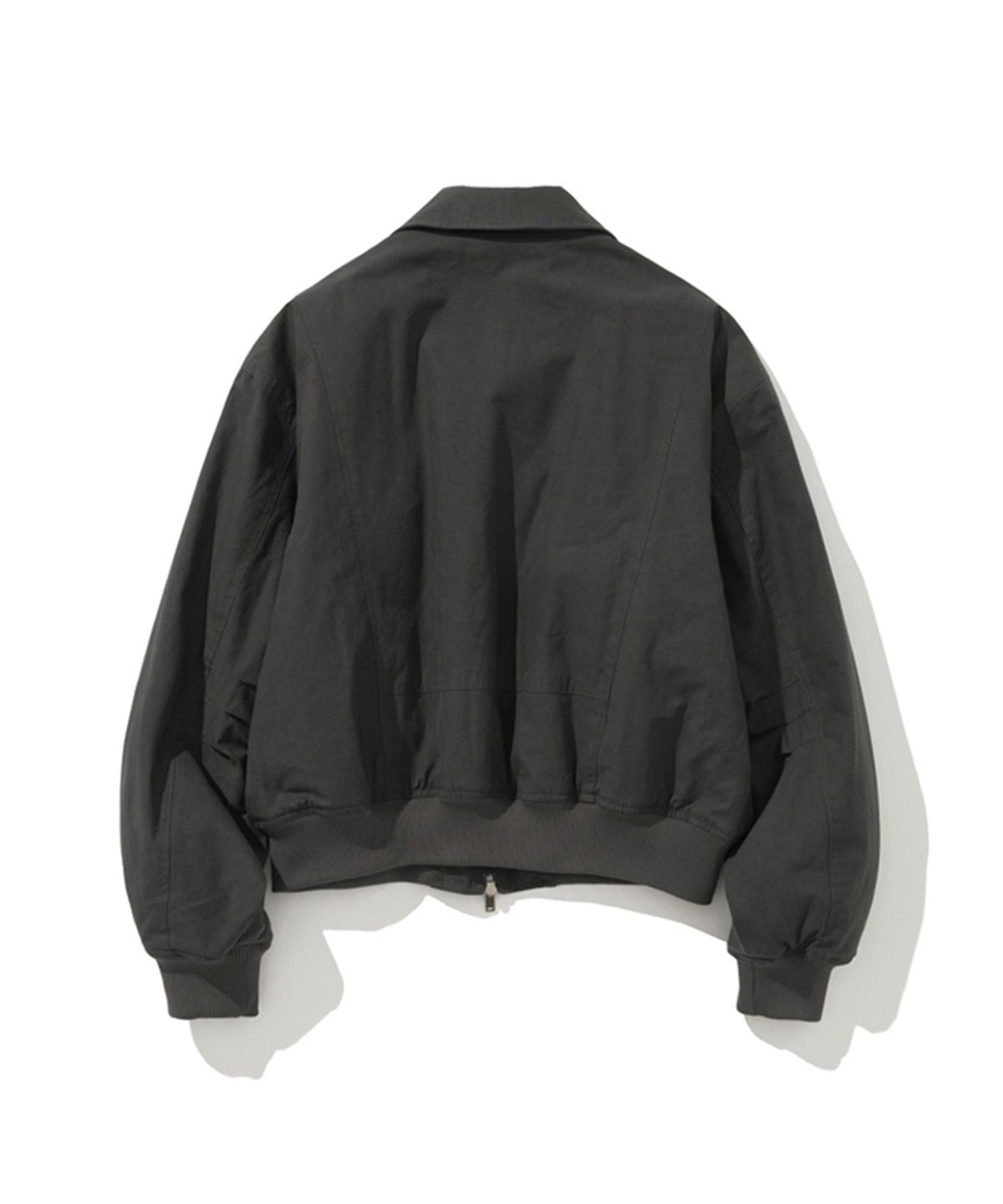 에르에르(ERER) Washed Bomber Jacket Black