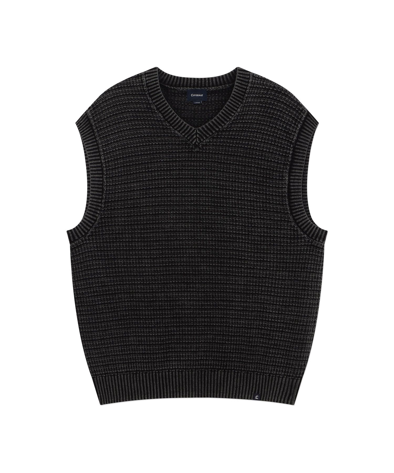 COVERNATのStone-washed knit vest 全3色 MUSINSA | COVERNAT Stone Washed Knit Vest Blue