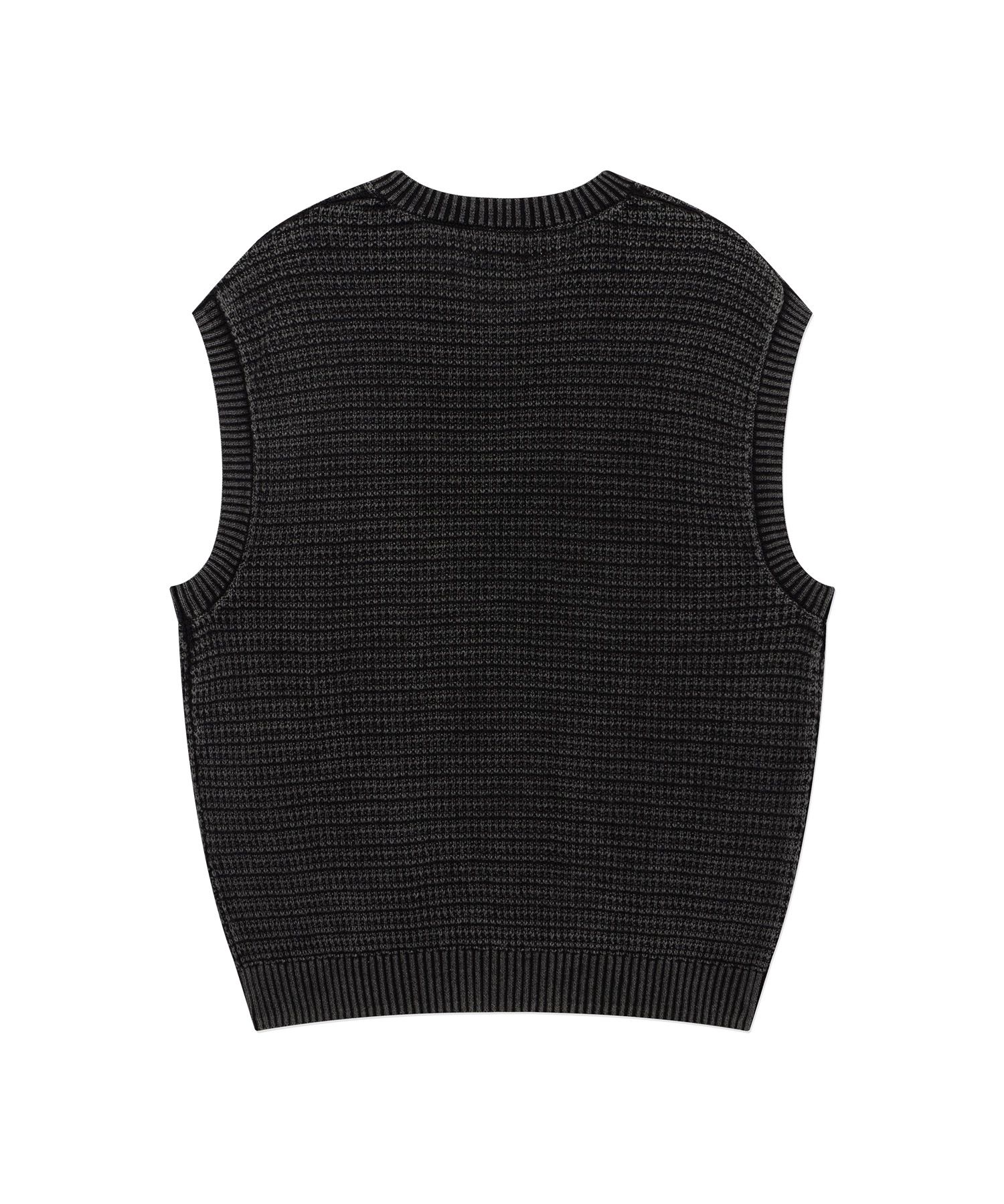 COVERNATのStone-washed knit vest 全3色 MUSINSA | COVERNAT Stone Washed Knit Vest Charcoal