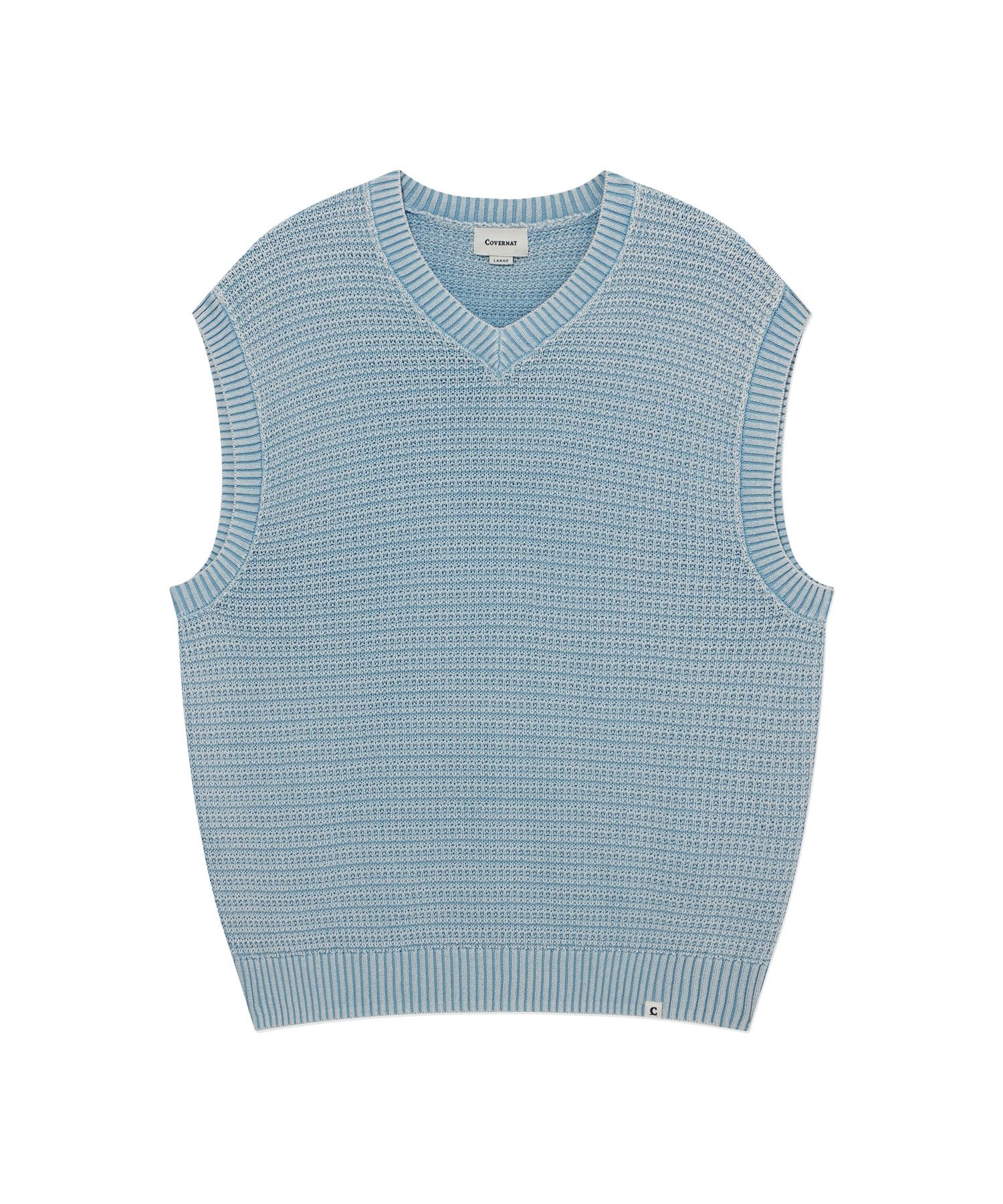 COVERNATのStone-washed knit vest 全3色 MUSINSA | COVERNAT Stone Washed Knit Vest Charcoal