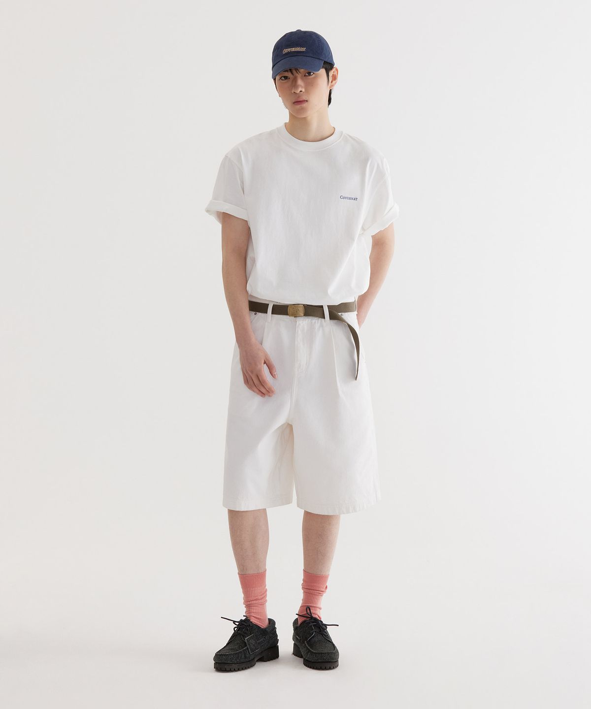 커버낫(COVERNAT) 스몰 어센틱 티셔츠 White