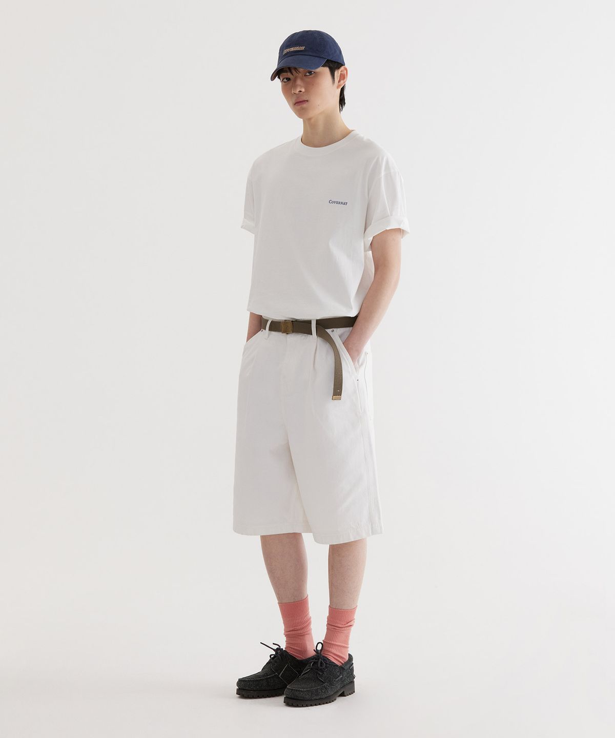커버낫(COVERNAT) 스몰 어센틱 티셔츠 White