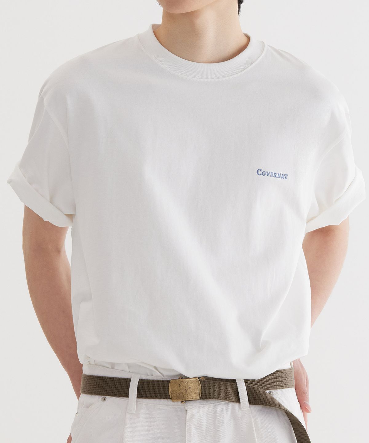 커버낫(COVERNAT) 스몰 어센틱 티셔츠 White
