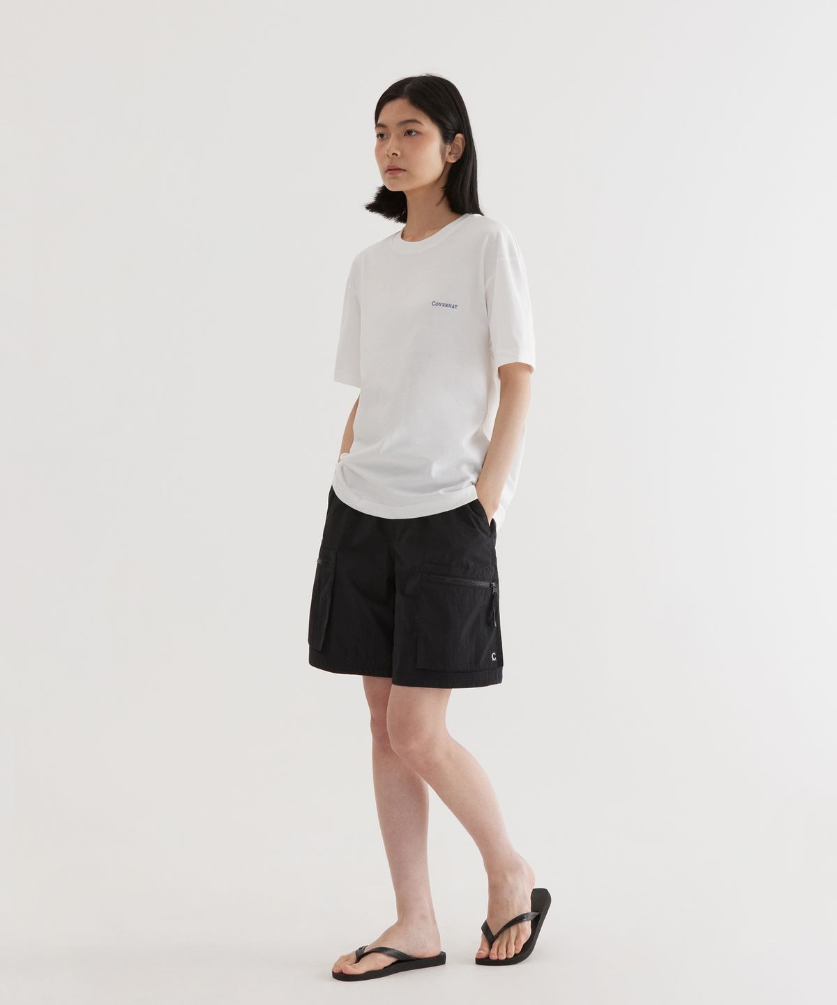 커버낫(COVERNAT) 스몰 어센틱 티셔츠 White