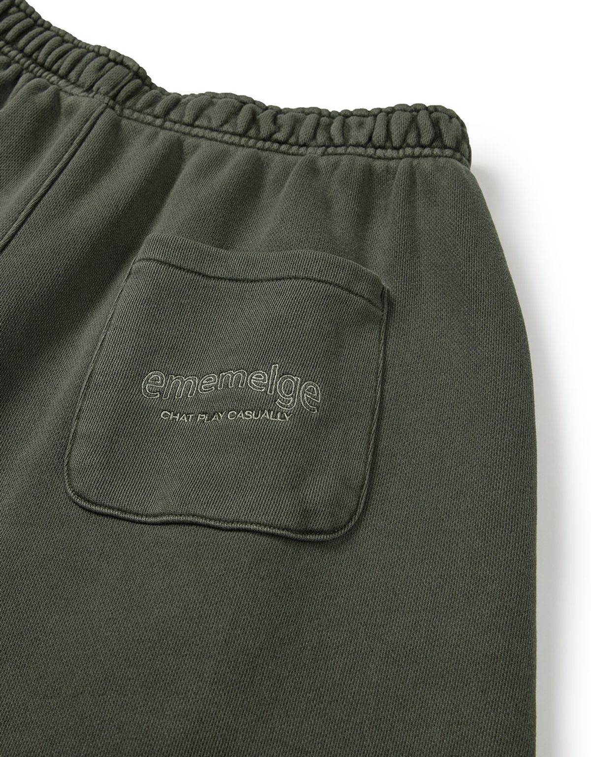 엠엠엘지(MMLG) [Mmlg] BERMUDA PIECE IN WIDE SWEAT SHORTS (KHAKI)