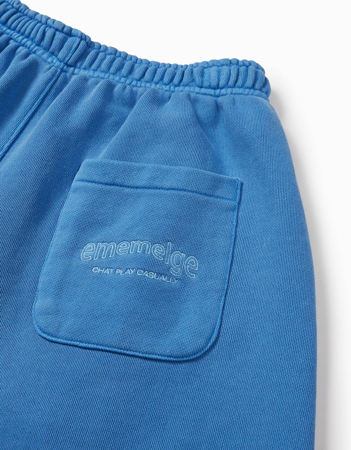 엠엠엘지(MMLG) [Mmlg] BERMUDA PIECE IN WIDE SWEAT SHORTS (BLUE)