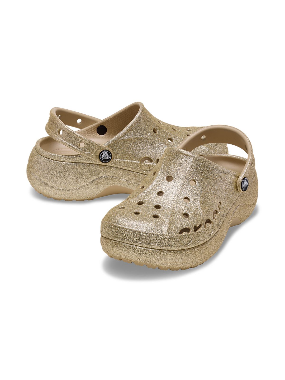 크록스(CROCS) 여성 바야 플랫폼 글리터 클로그 CHAI (25SWCL208459)
