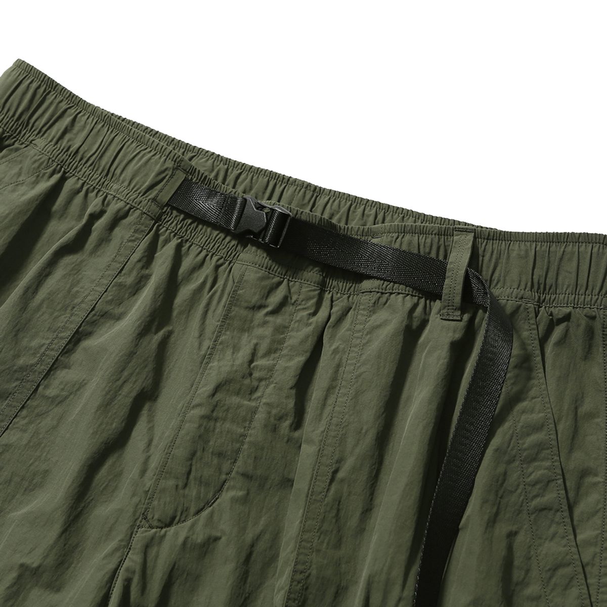 모이프(MOIF) [SS25] OVER FTG SHORTS / OLIVE