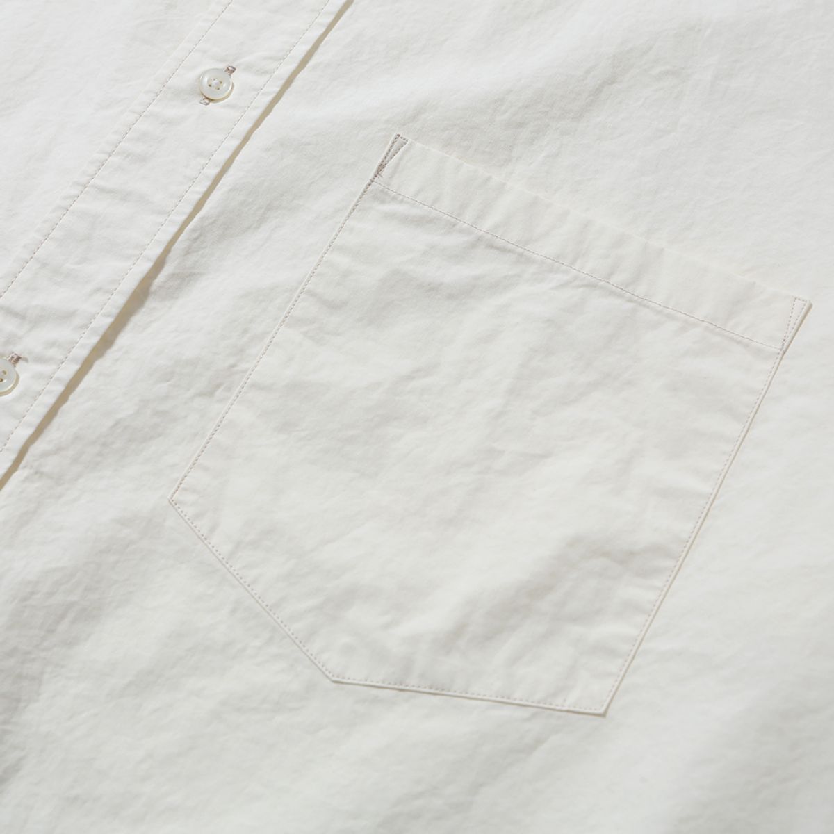 모이프(MOIF) [SS25] UNIFORM HALF SHIRT / ECRU