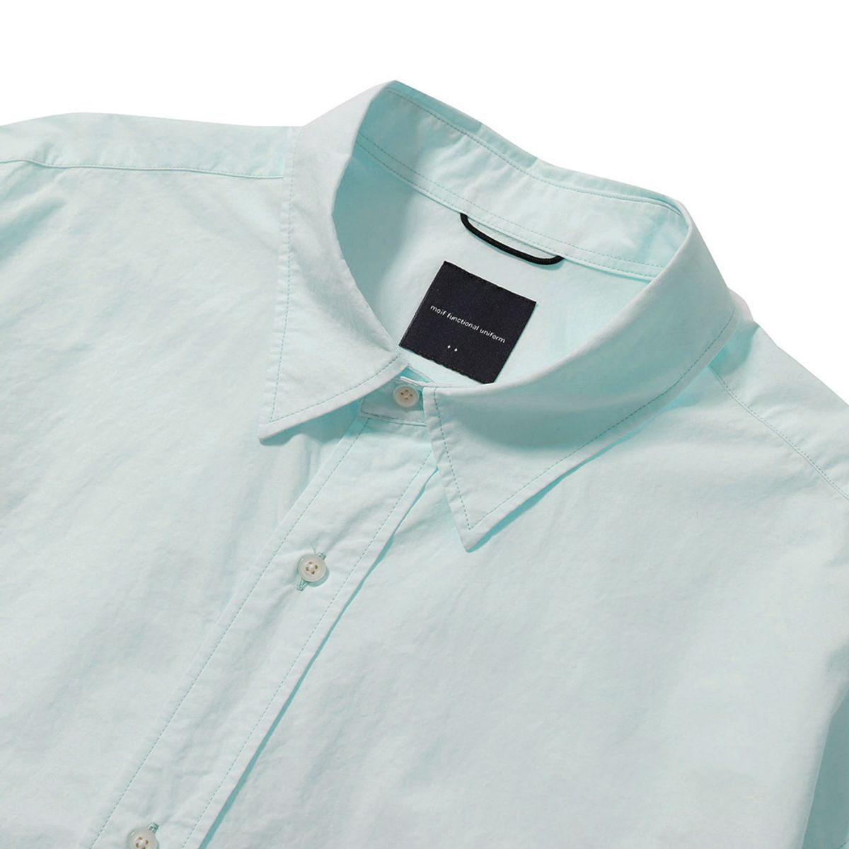 모이프(MOIF) [SS25] UNIFORM HALF SHIRT / SEAFORM GREEN
