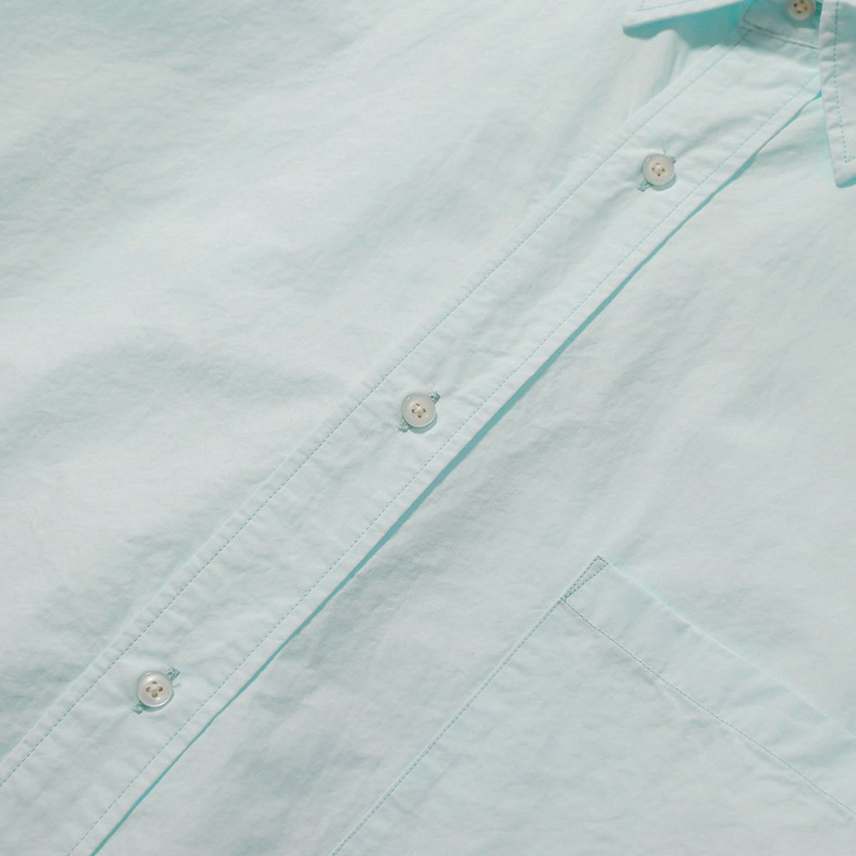 모이프(MOIF) [SS25] UNIFORM HALF SHIRT / SEAFORM GREEN