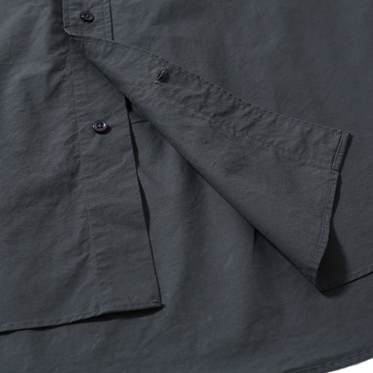 모이프(MOIF) [SS25] UNIFORM HALF SHIRT / CHARCOAL