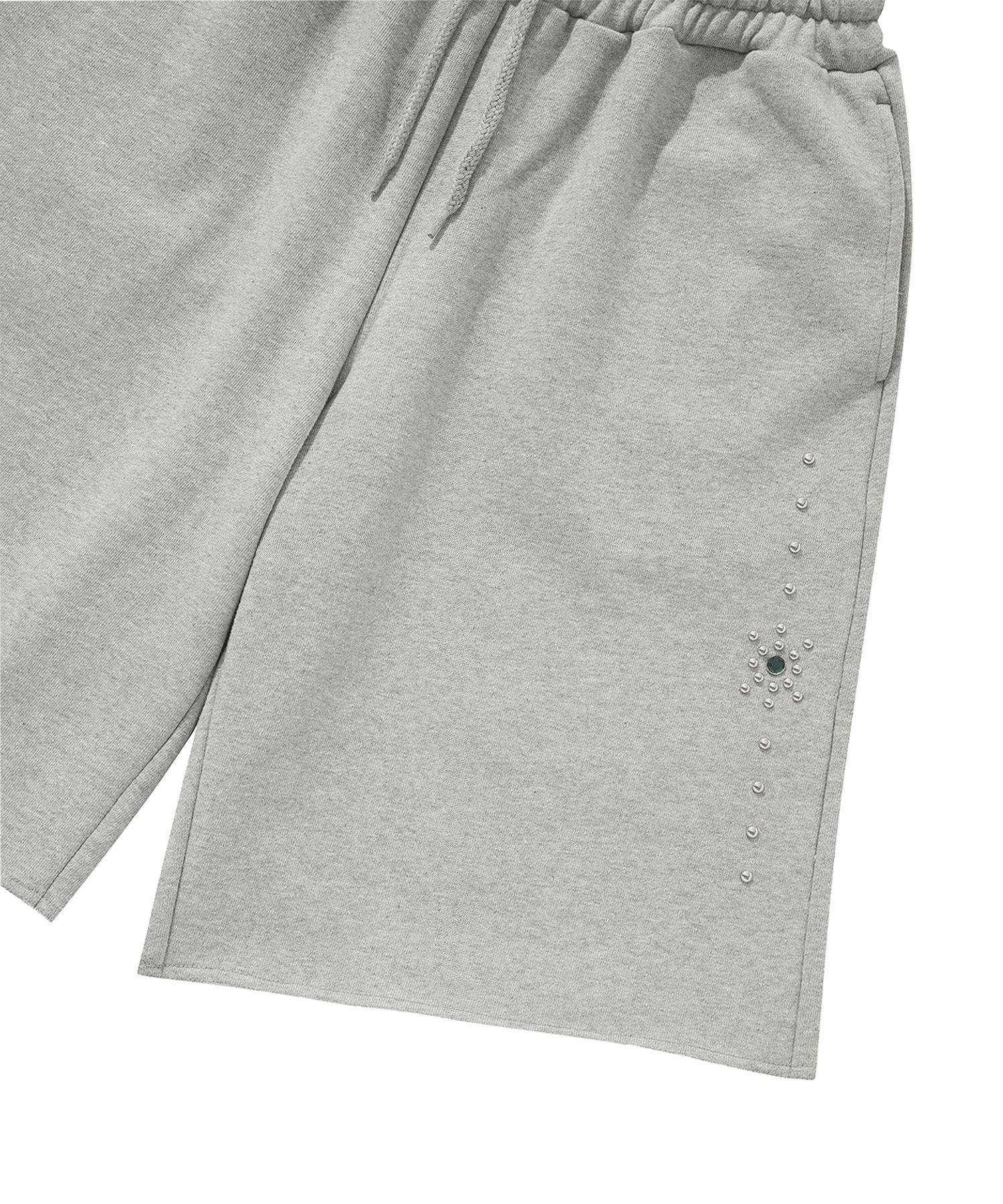 가터갤러리(GOTTER GALLERY) GEM SIDE SWEAT SHORTS_GY - 사이즈