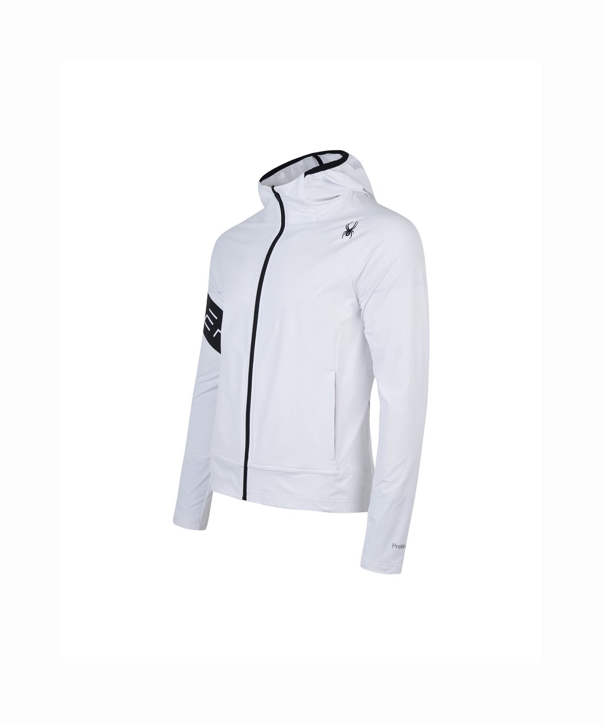 스파이더(SPYDER) 공용 프로웹 러닝 후드 집업 셋업 SPHFCNFT231UWHT