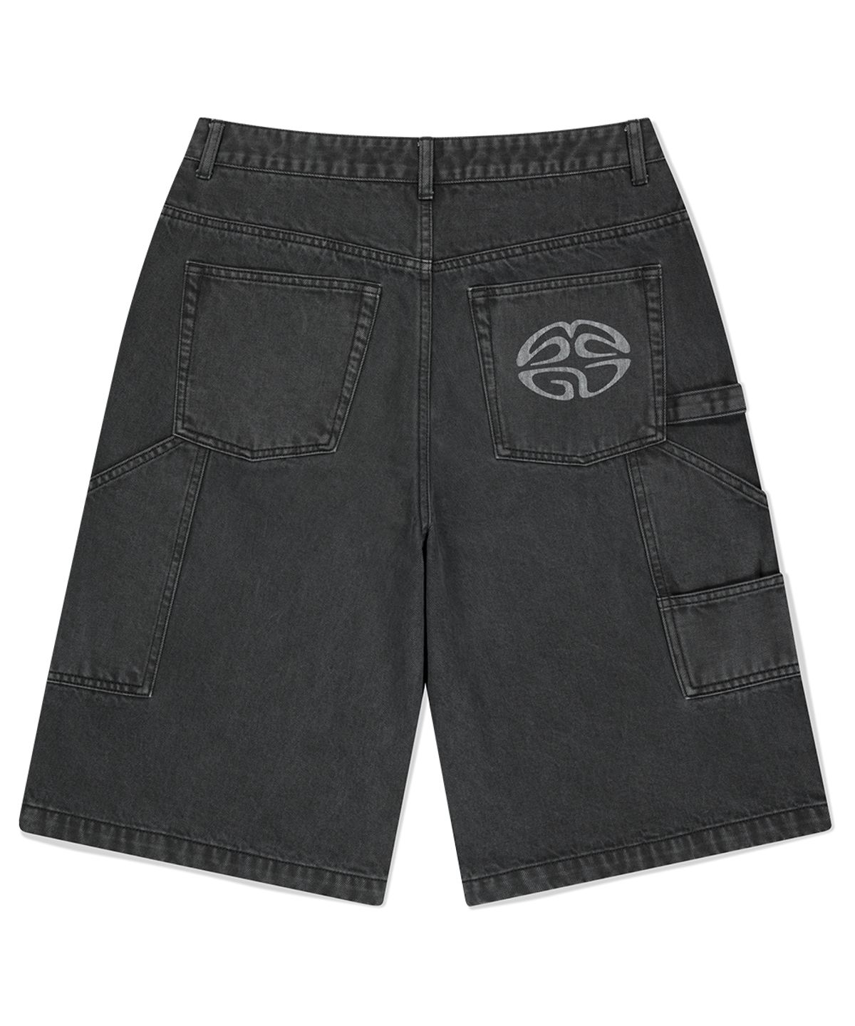 마하그리드(MAHAGRID) DYED DOUBLE KNEE SHORT CHARCOAL(MG2FMMD172A)