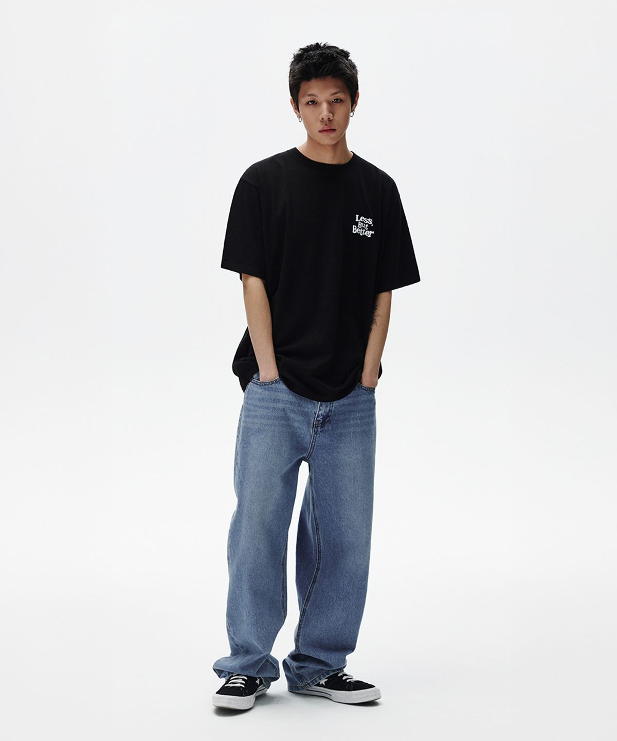 마하그리드(MAHAGRID) LESS BUT BETTER TEE BLACK(MG2FMMT526A)