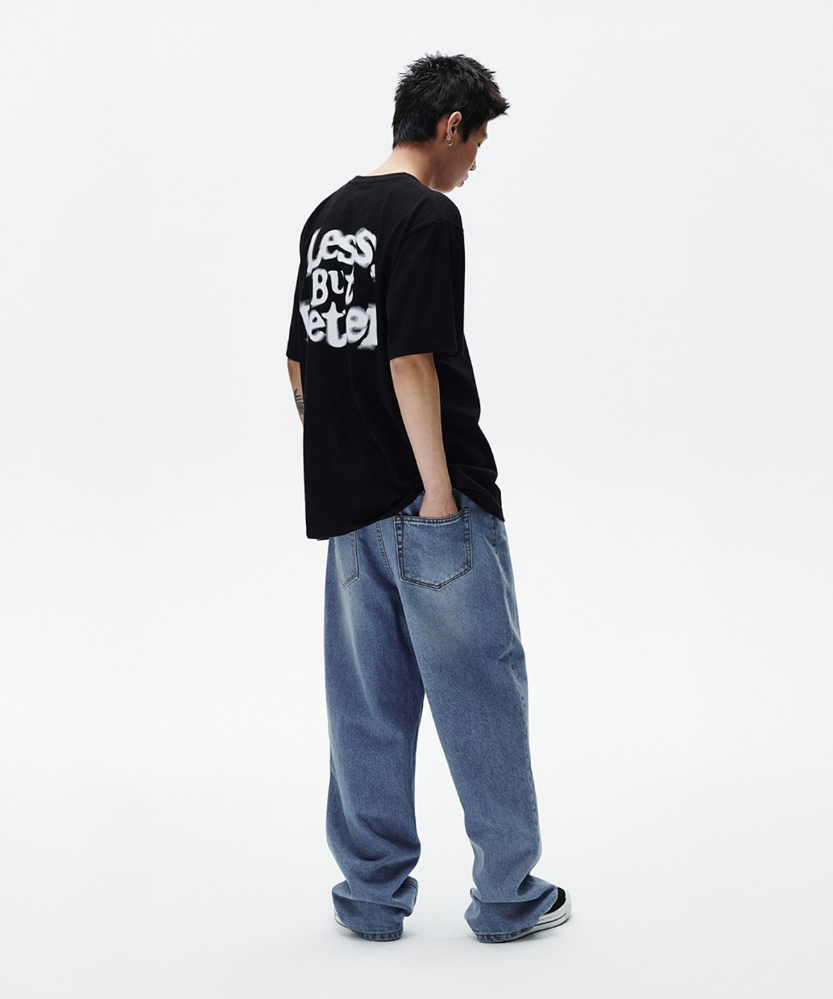 마하그리드(MAHAGRID) LESS BUT BETTER TEE BLACK(MG2FMMT526A)