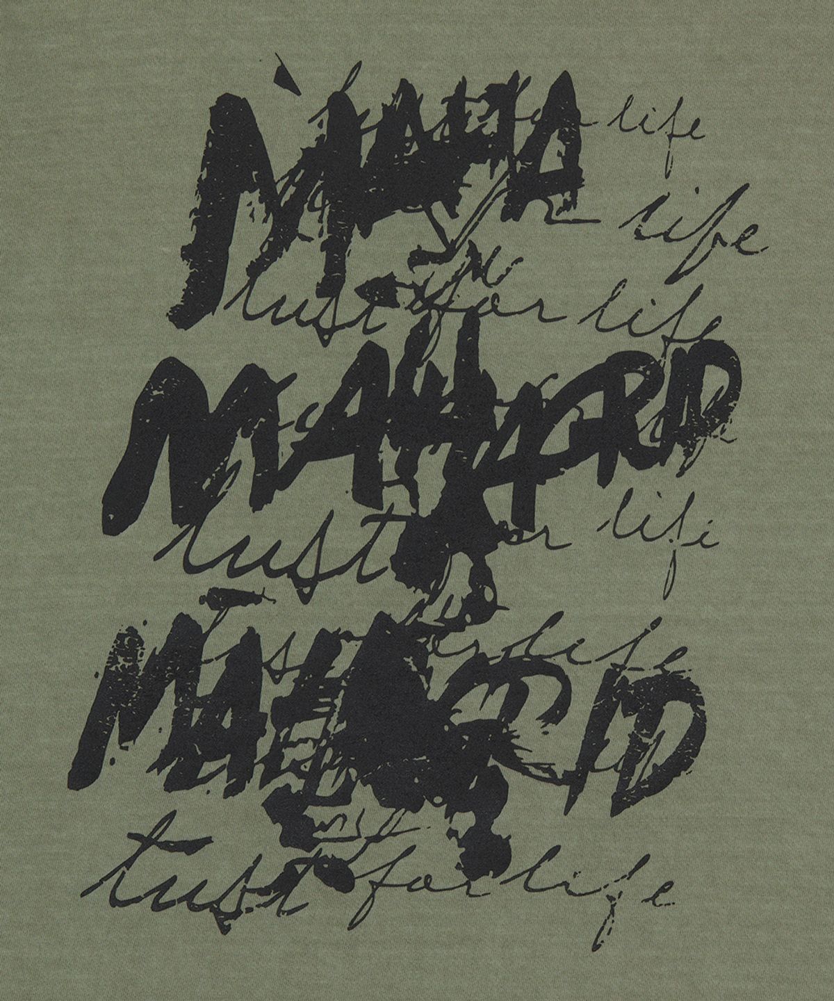 마하그리드(MAHAGRID) WRITER PIGMENT TEE KHAKI(MG2FMMT516A)