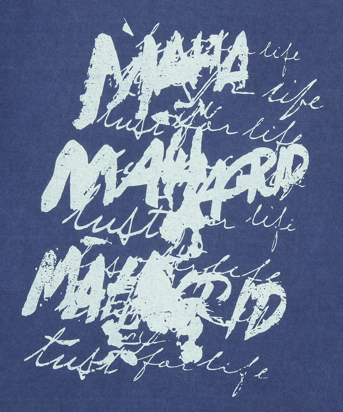 마하그리드(MAHAGRID) WRITER PIGMENT TEE BLUE(MG2FMMT516A)
