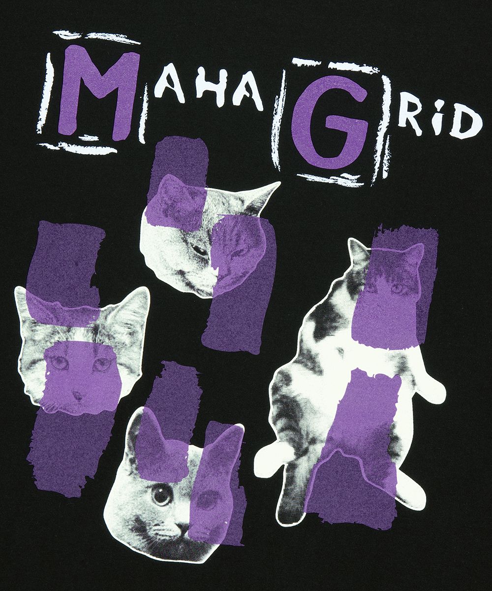 MUSINSA | MAHAGRID CAT DREAM TEE BLACK(MG2FMMT518A)