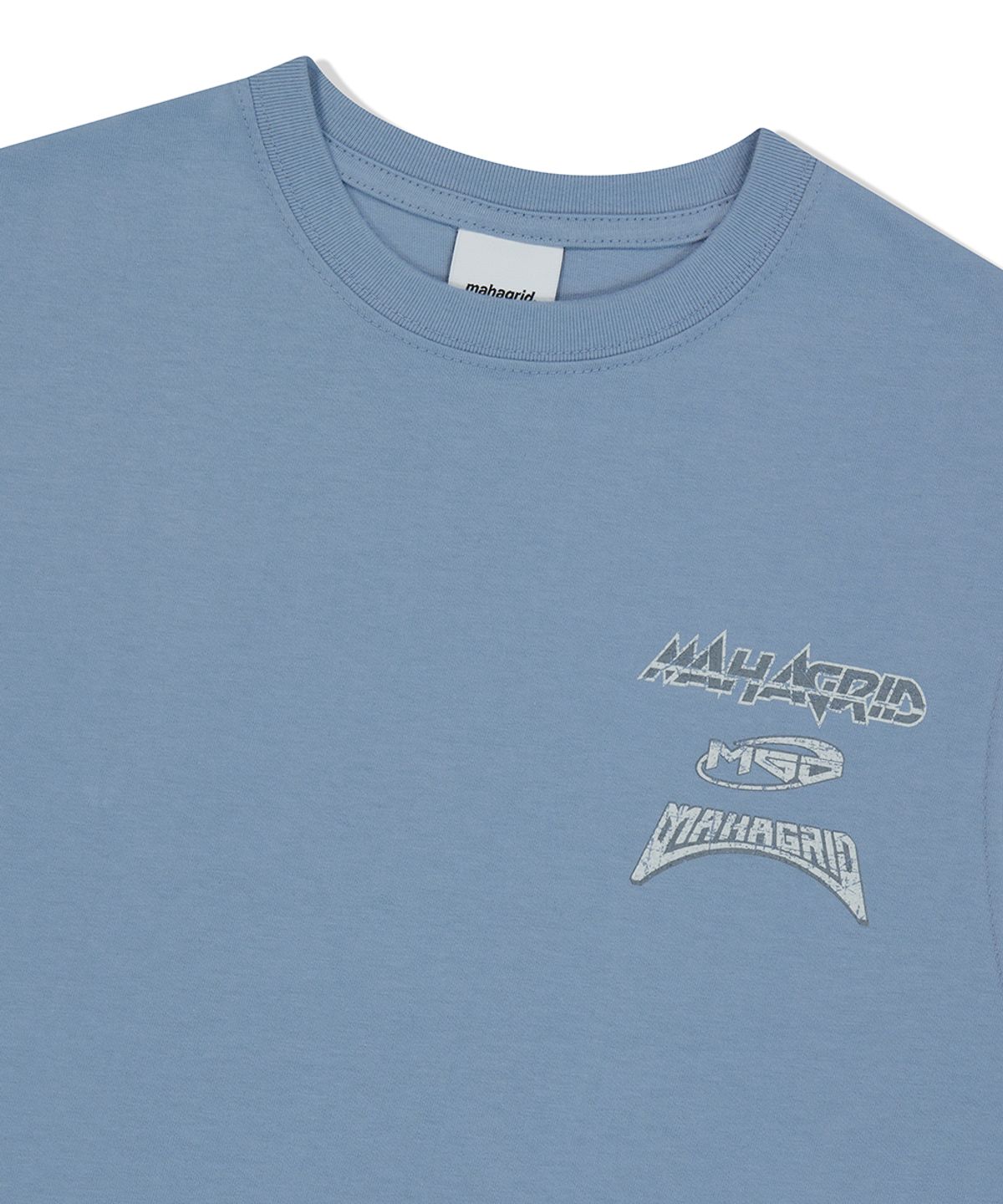 마하그리드(MAHAGRID) MULTI LOGO SLEEVLESS LIGHT BLUE(MG2FMMT542A)