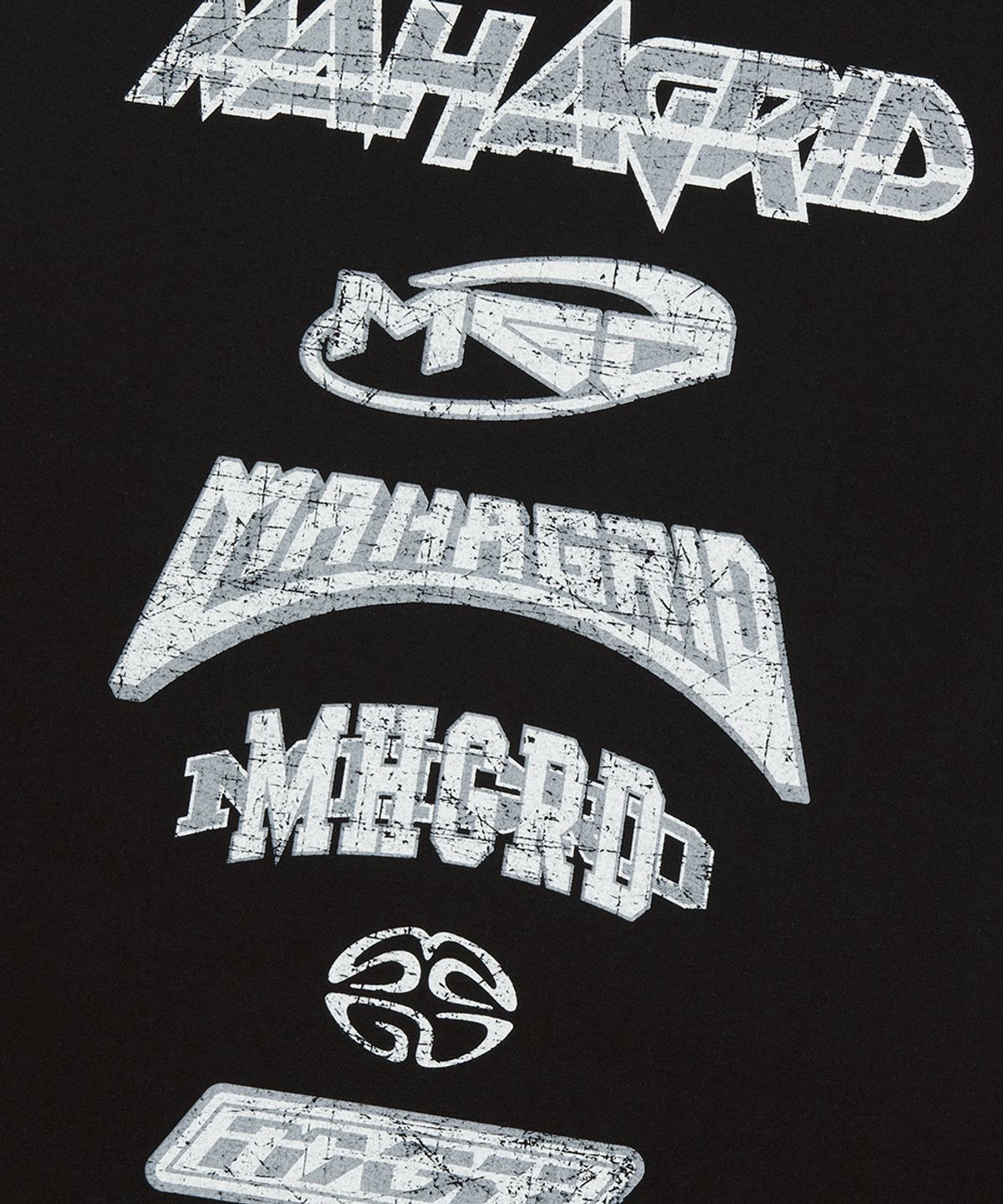 마하그리드(MAHAGRID) MULTI LOGO SLEEVLESS BLACK(MG2FMMT542A)