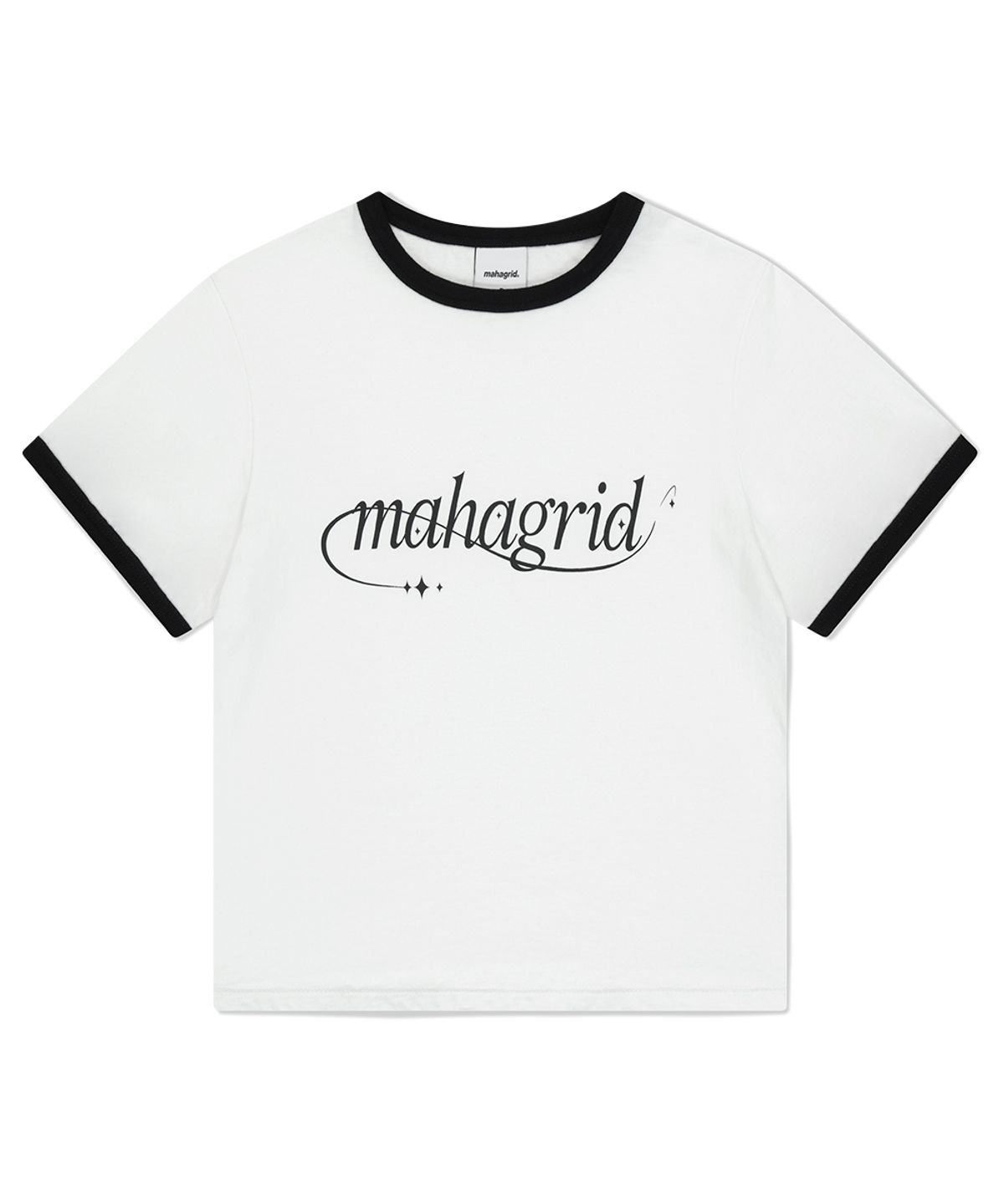 마하그리드(MAHAGRID) SHOOTING STAR RINGER TEE WHITE(MG2FMFT585A)