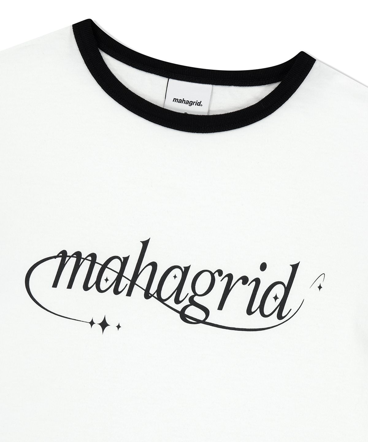 마하그리드(MAHAGRID) SHOOTING STAR RINGER TEE WHITE(MG2FMFT585A)