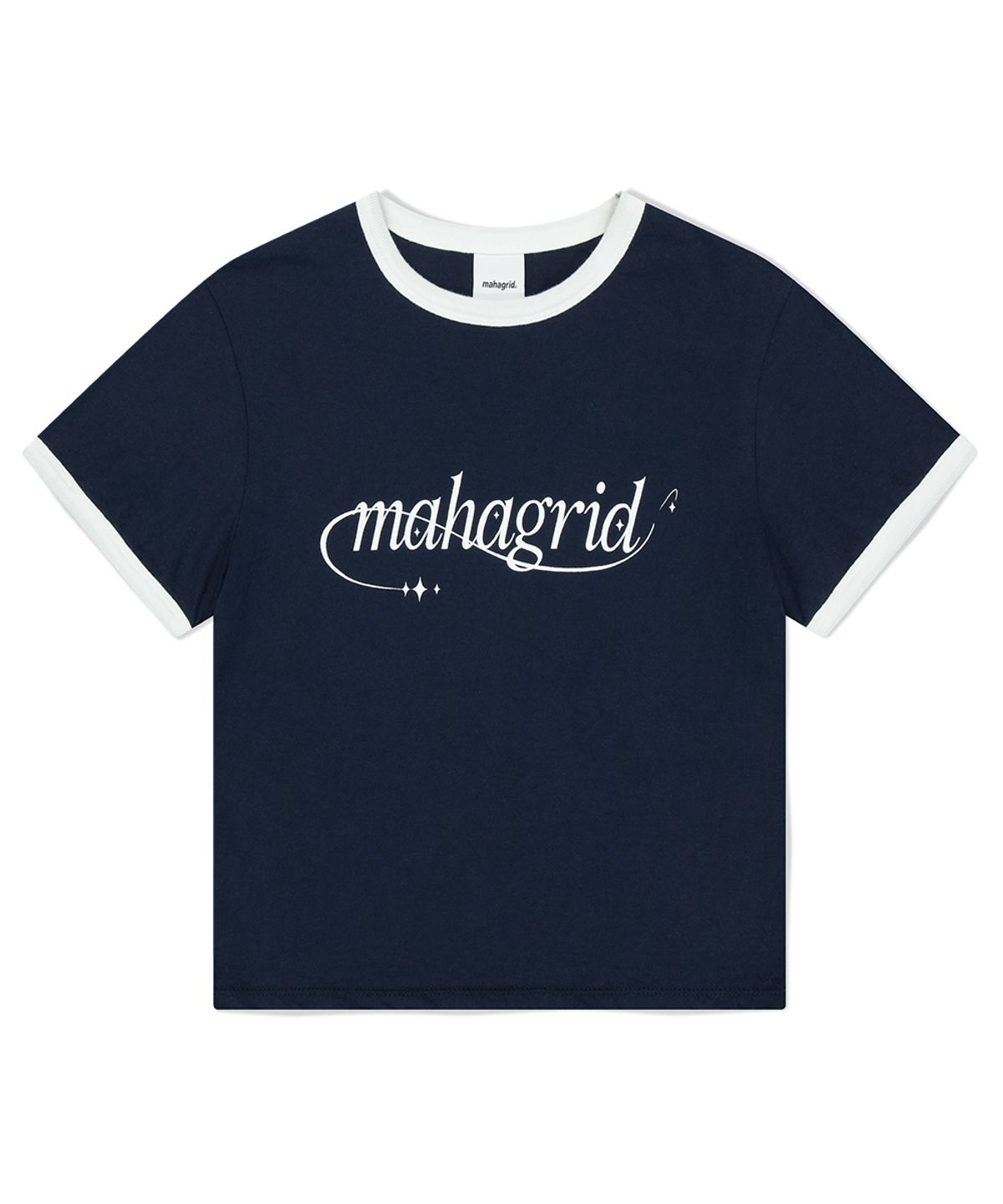 마하그리드(MAHAGRID) SHOOTING STAR RINGER TEE NAVY(MG2FMFT585A)