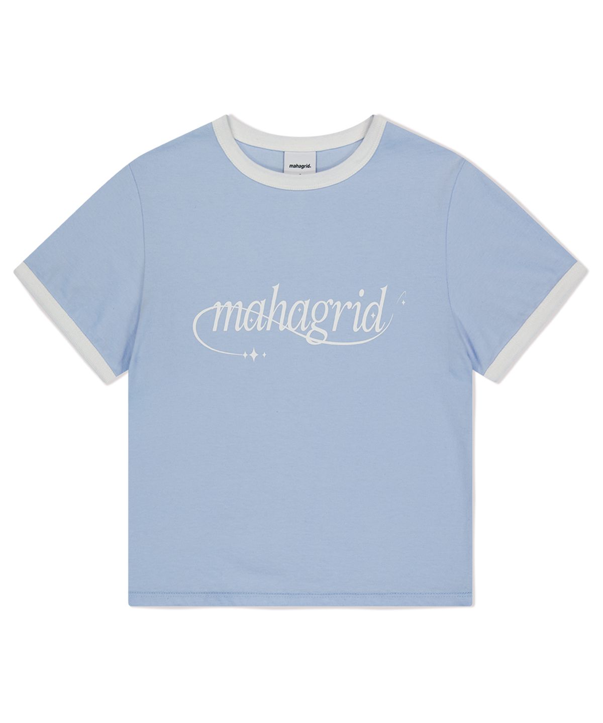 마하그리드(MAHAGRID) SHOOTING STAR RINGER TEE LIGHT BLUE(MG2FMFT585A)