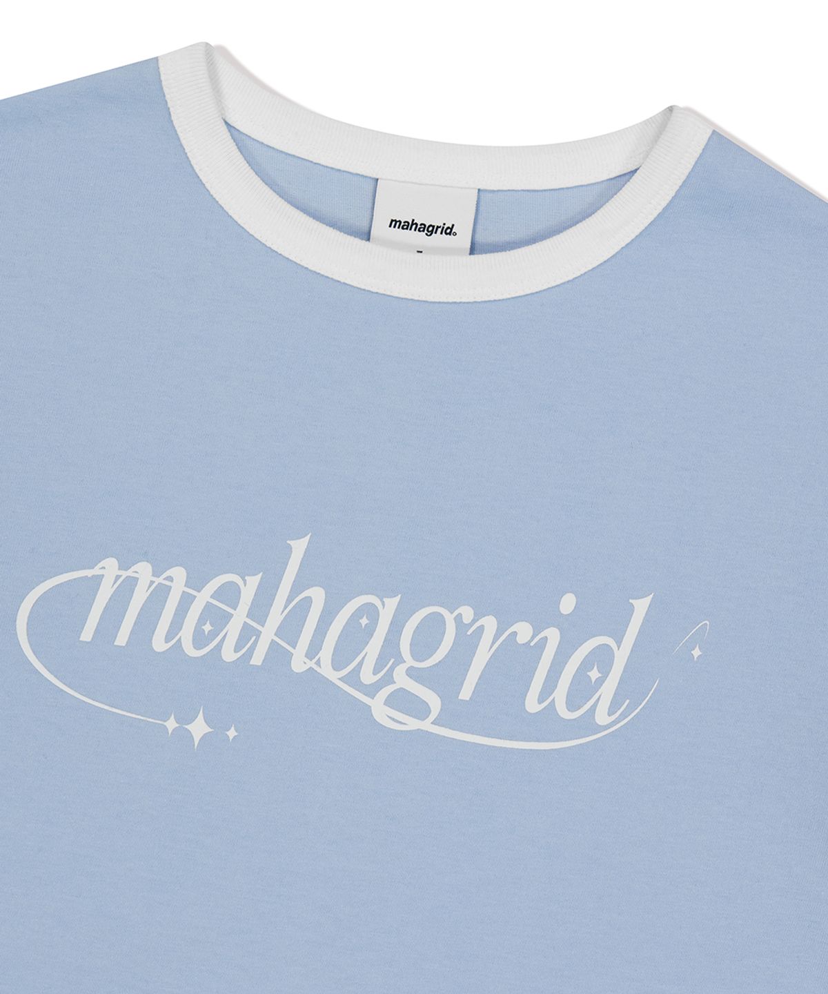 마하그리드(MAHAGRID) SHOOTING STAR RINGER TEE LIGHT BLUE(MG2FMFT585A)