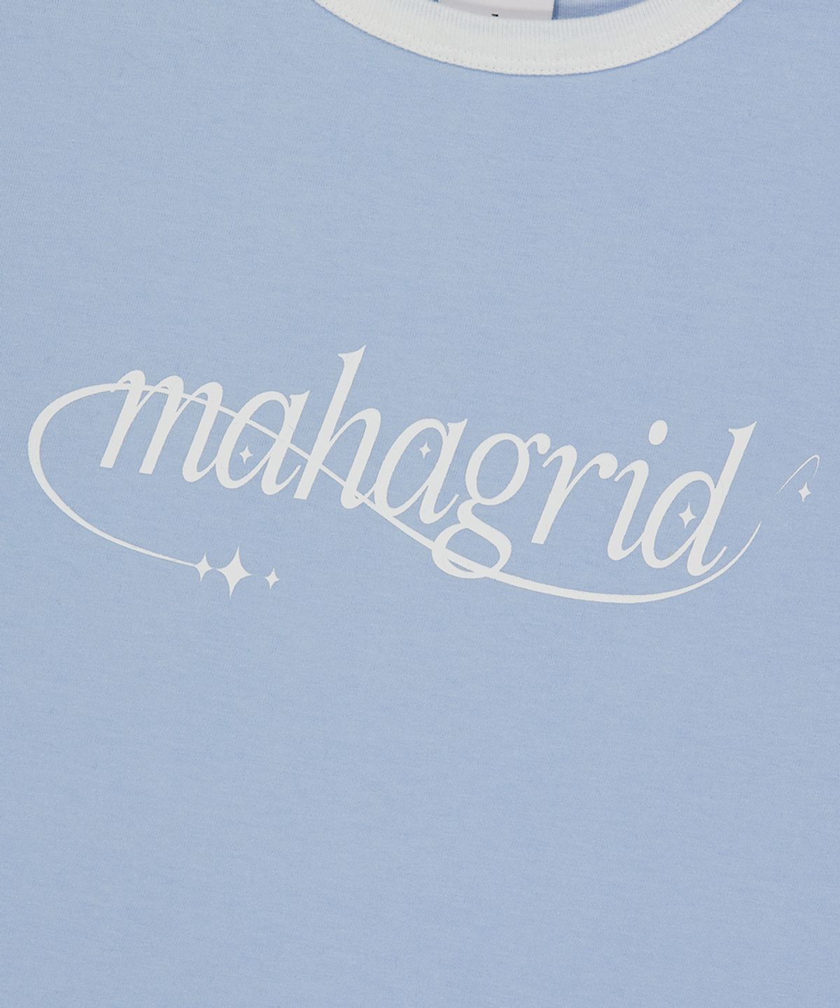 마하그리드(MAHAGRID) SHOOTING STAR RINGER TEE LIGHT BLUE(MG2FMFT585A)