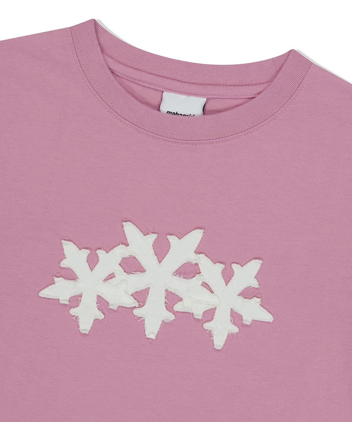 마하그리드(MAHAGRID) CUT OFF CROSS STAR TEE PINK(MG2FMFT586A)