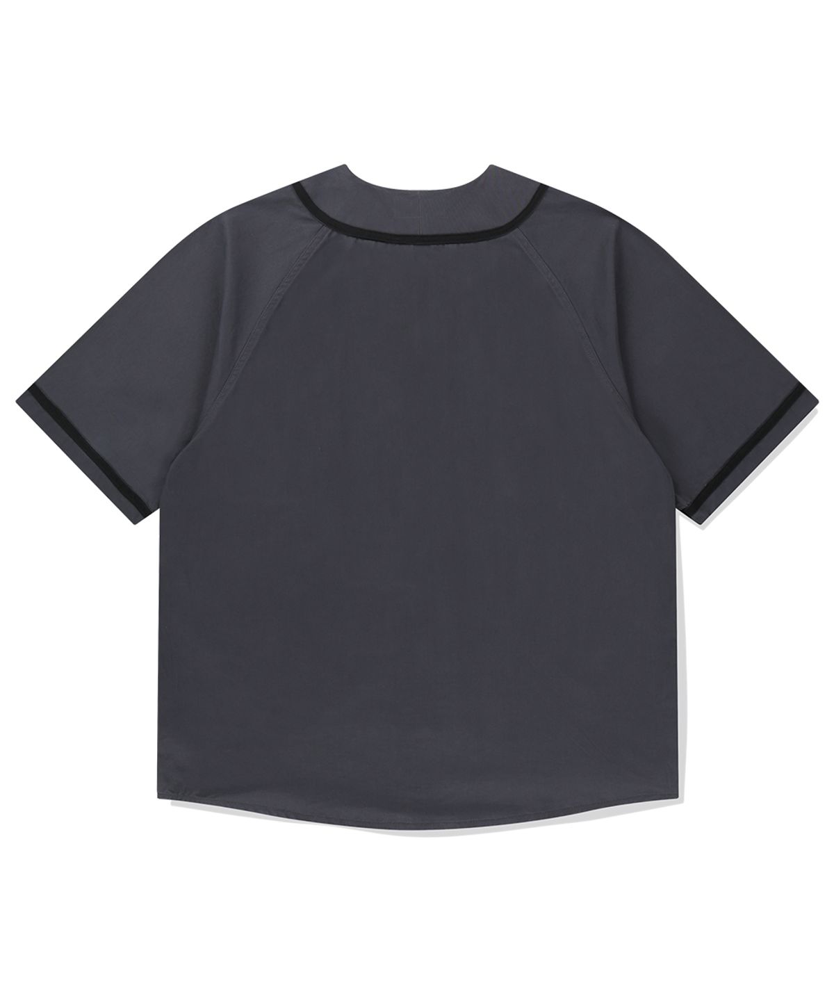 마하그리드(MAHAGRID) SERIF LOGO BASEBALL SHIRT CHARCOAL(MG2FMMW346A)