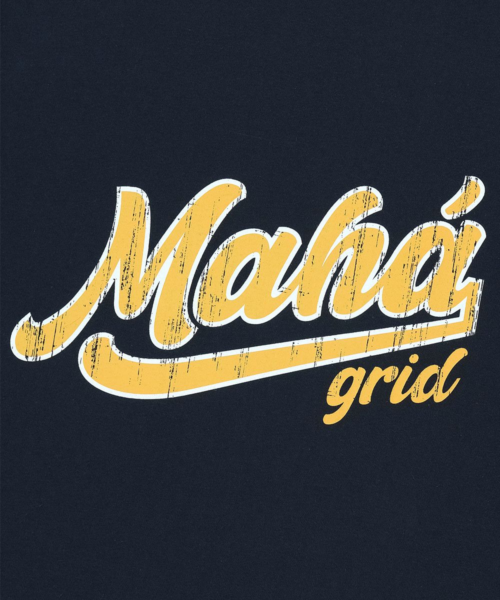 MUSINSA | MAHAGRID VTG SCRIPT TEE NAVY(MG2FMMT515A)