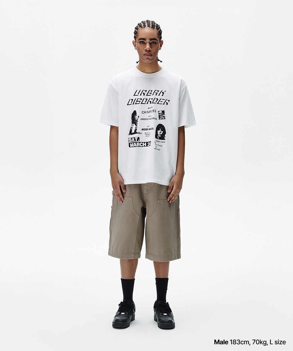 【mahagrid】25SS★ URBAN DISORDER TEE URBAN DISORDER TEE[WHITE] - MAHAGRID
