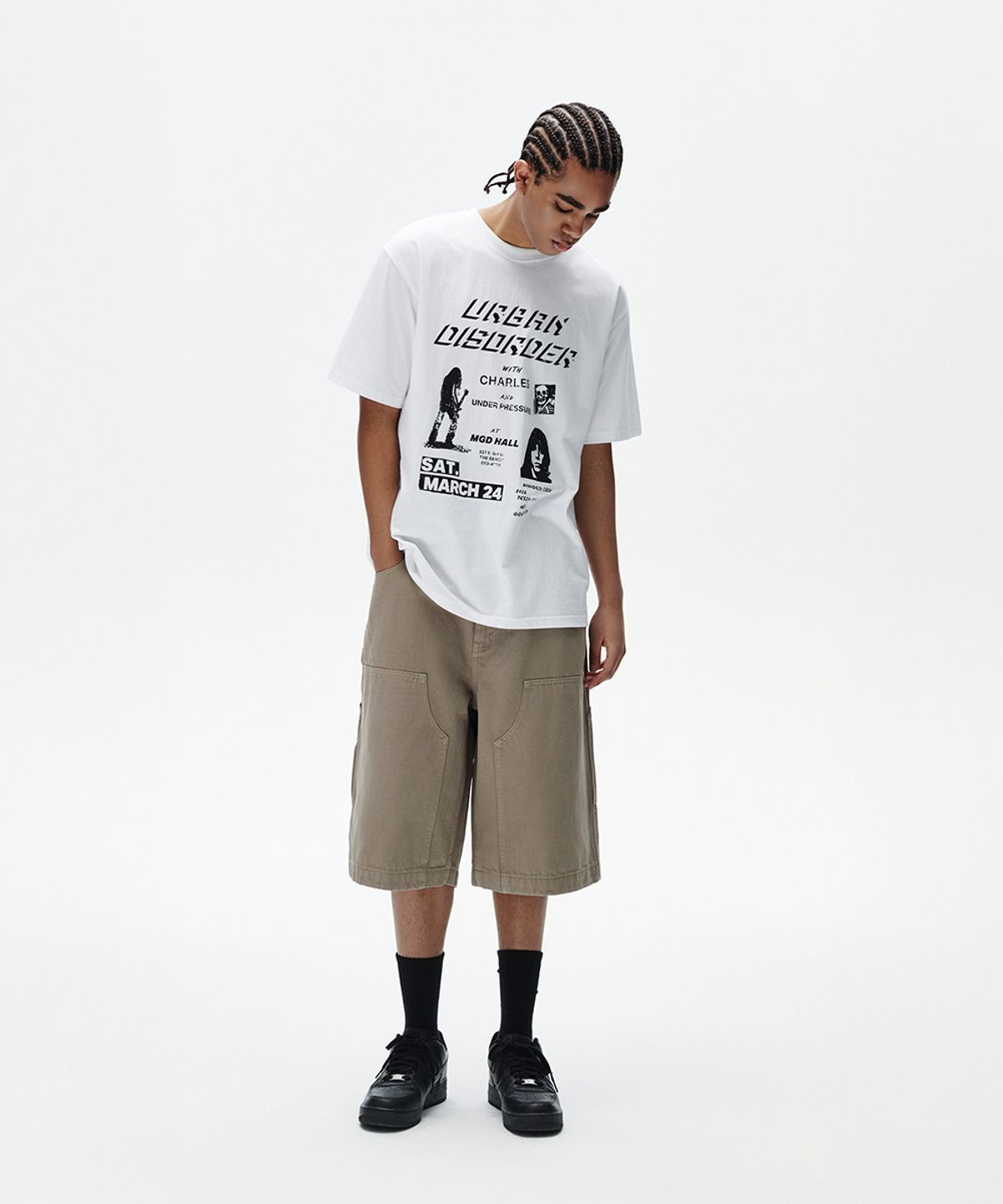 마하그리드(MAHAGRID) URBAN DISORDER TEE WHITE(MG2FMMT525A)